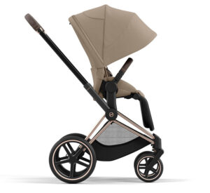 Коляска 2 в 1 Cybex Priam IV Cozy Beige рама Rosegold 32