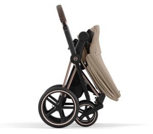 Коляска 2 в 1 Cybex Priam IV Cozy Beige рама Rosegold 34