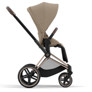 Коляска 2 в 1 Cybex Priam IV Cozy Beige рама Rosegold 35