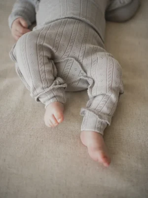 Ползунки BUNGLY "Жемчуг" из ажурного хлопка 0+ 8