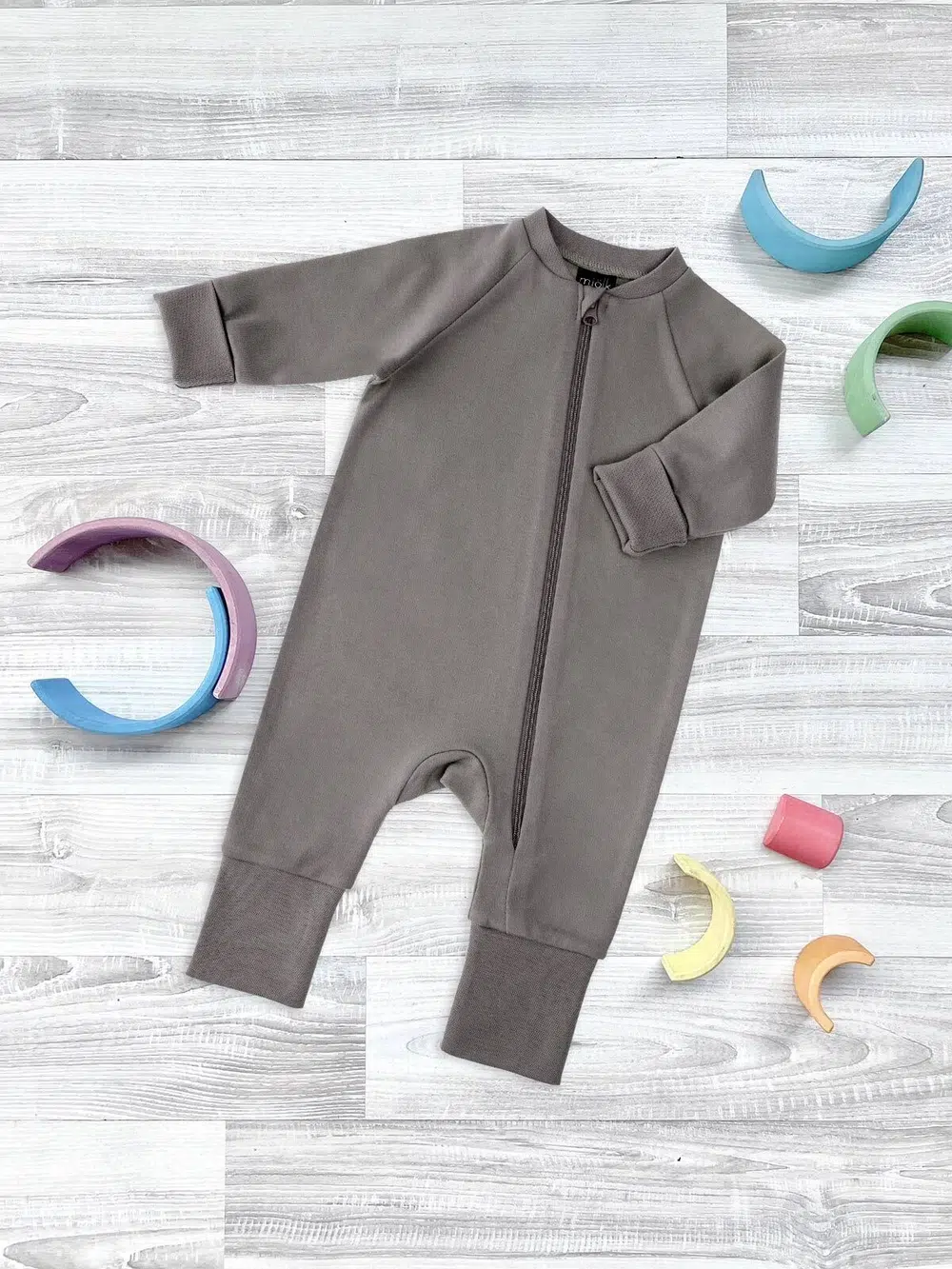 Комбинезон на манжетах Mjolk Sleep and Play Fog, с рукавом реглан 1
