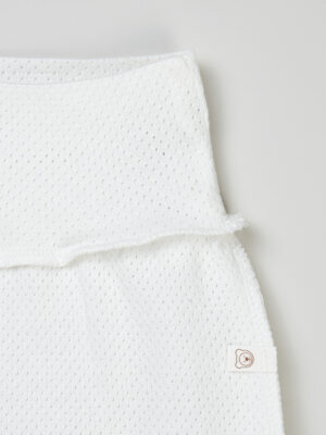 A00032 Ползунки BUNGLY "Молоко" из ажурного хлопка 0+ 9