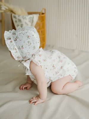 Песочник хлопковый с крылышками BUNGLY "Розы" 0+ 6