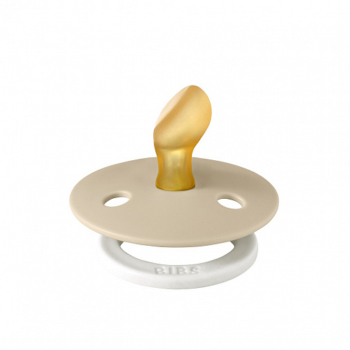 Пустышка латексная ночная BIBS Colour Glow Latex Anatomical-Vanilla 2