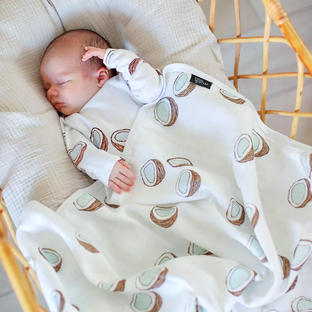 Муслиновое лёгкое одеяло Mjolk 80*80см 2