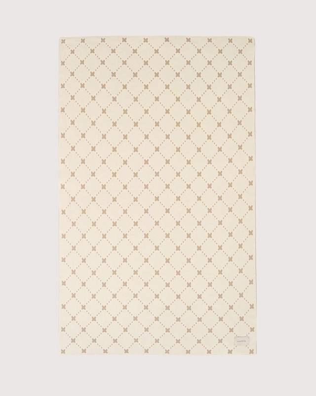 Плед детский Loomknits бежевый ромбик LW24 2