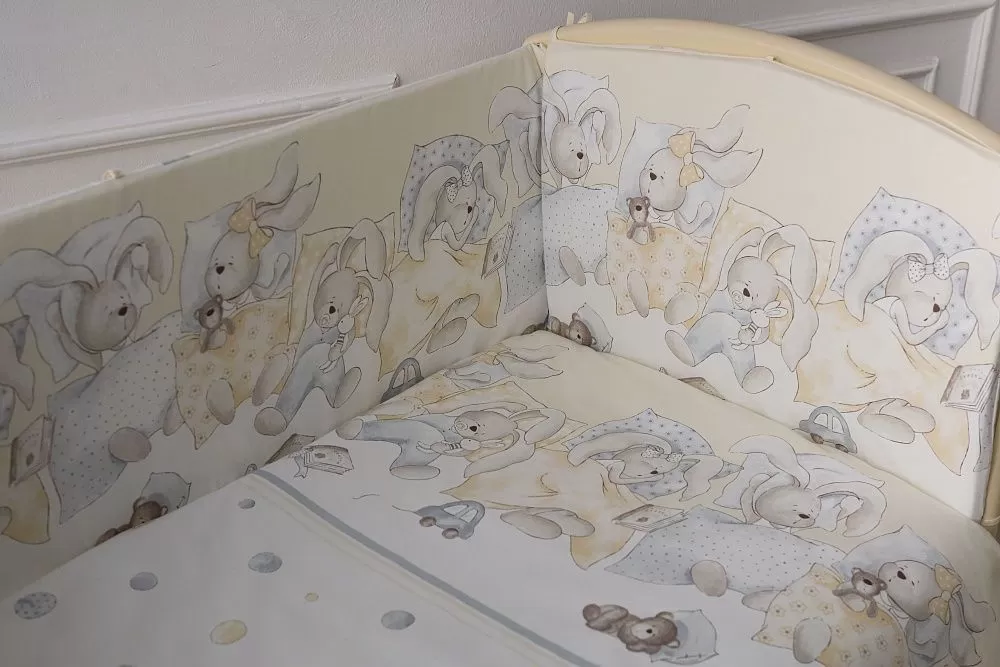 Комплект из 4-х предметов для овальной и круглой кроватки "Сони" 4