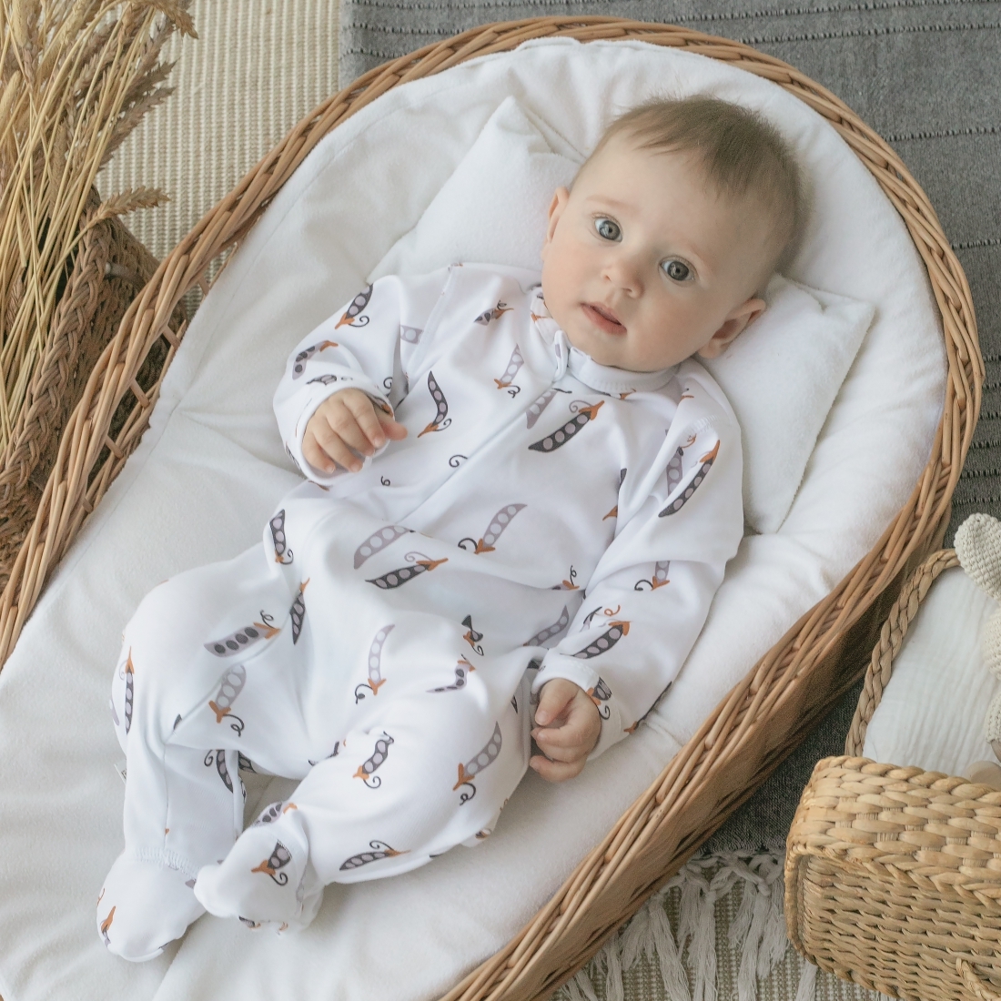 Комбинезон слип Швейная Династия "Крошки Горошки ", 3 шт/уп 6