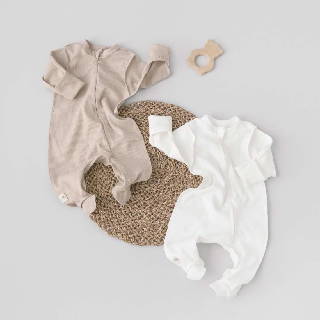 Комбинезон слип на молнии Швейная Династия "Капучино", 2 шт/уп 3