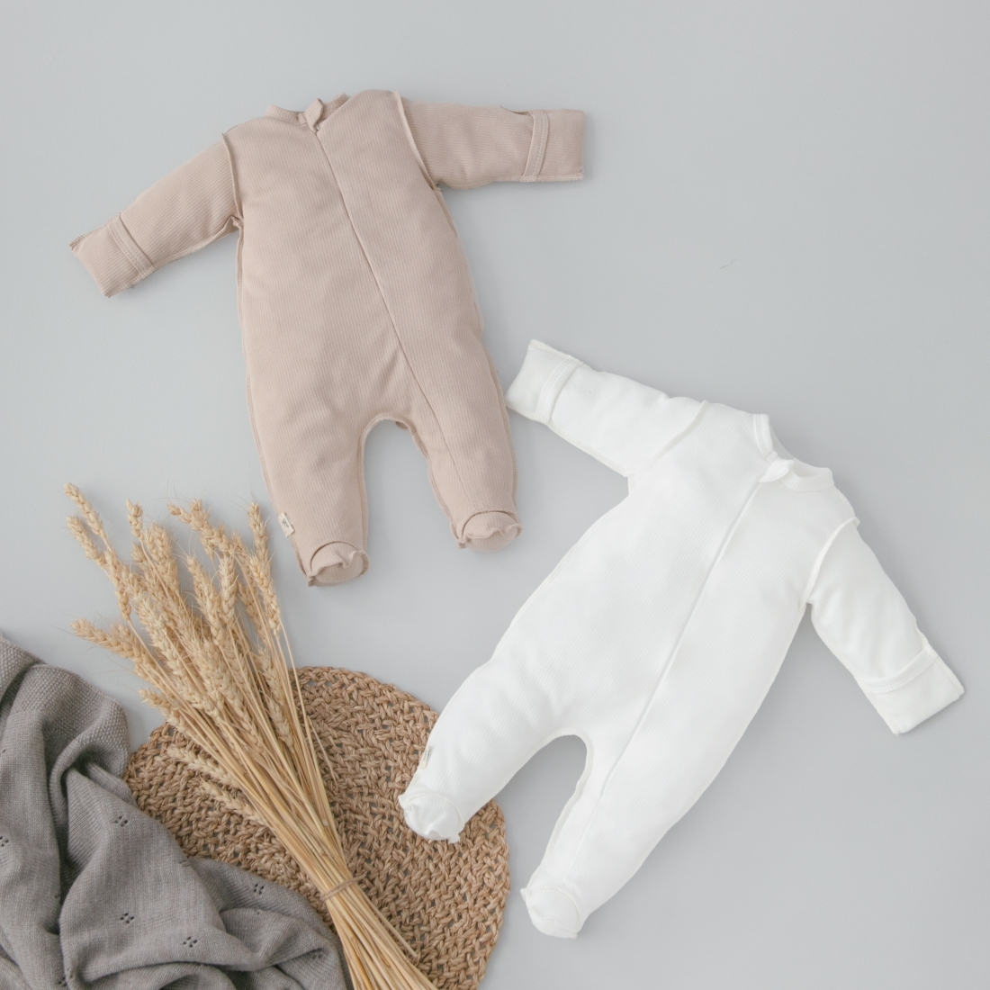 Комбинезон слип на молнии Швейная Династия "Капучино", 2 шт/уп 6