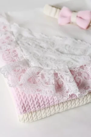 Пеленка с кружевным уголком Lappetti 4