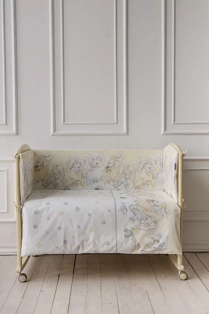 Комплект из 4-х предметов для овальной и круглой кроватки "Сони" 6