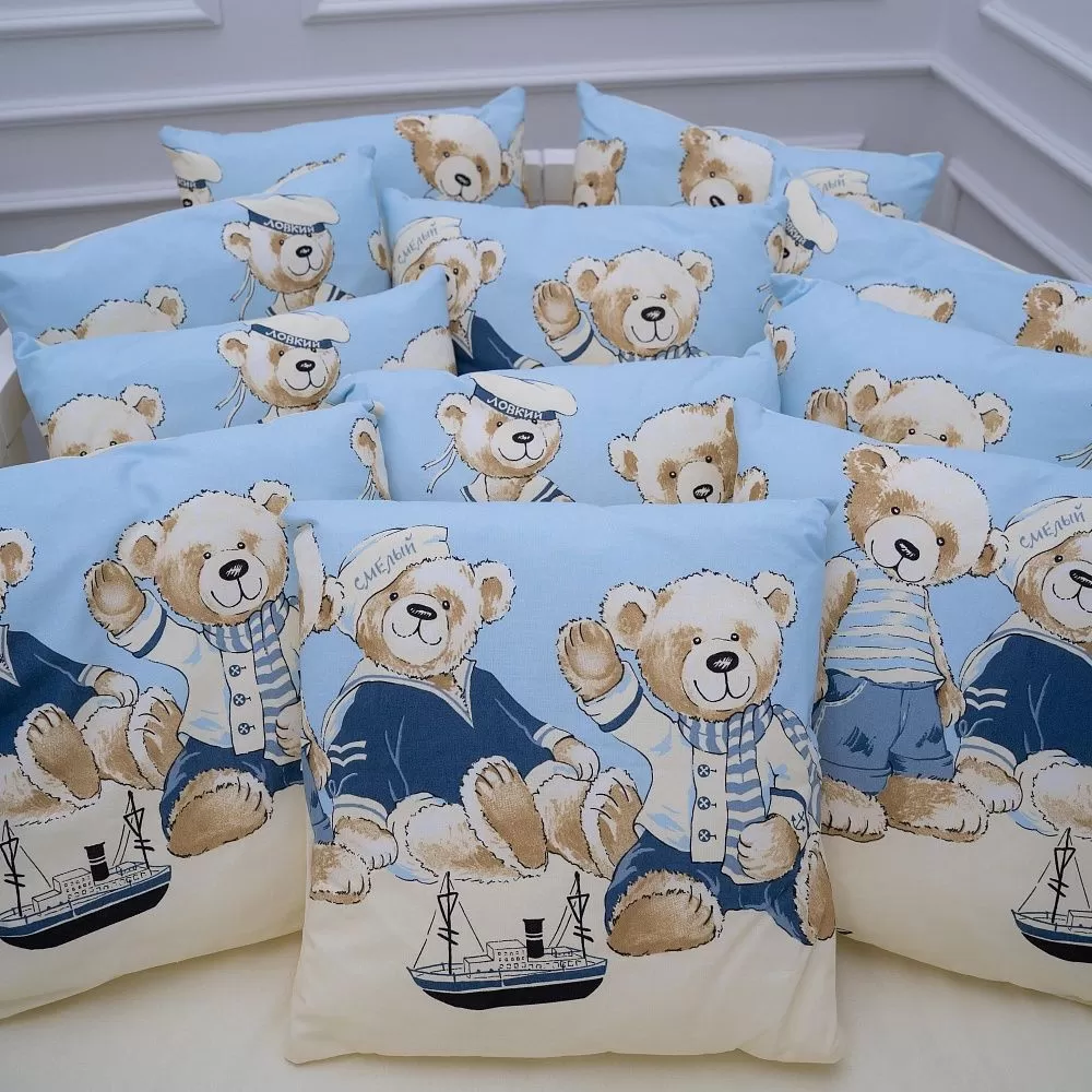 Комплект из 3-х предметов для овальной и прямоугольной кроватки Lappetti "Морячки" 7