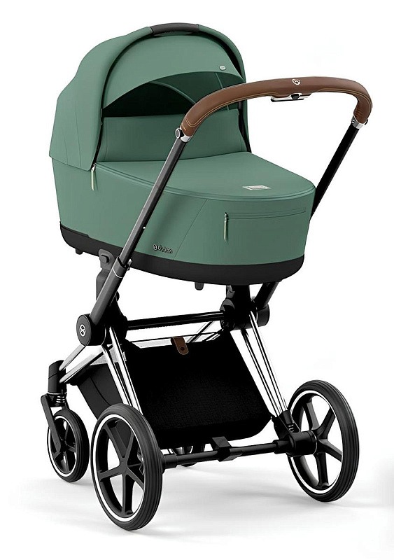 23848_1_43c Коляска 2 в 1 Cybex Priam IV Leaf Green рама Chrome Brown 1