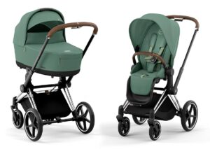 23848_ct5 Коляска 2 в 1 Cybex Priam IV Leaf Green рама Chrome Brown 8