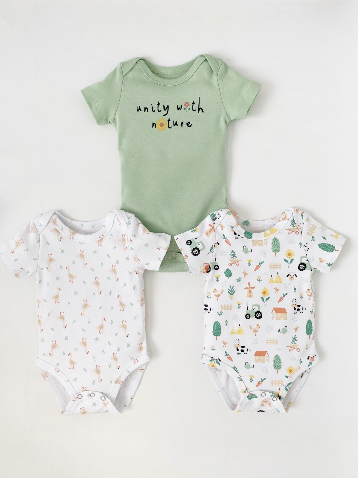 5438144D-7AEB-4CA4-BBAA-8E3536605E6E Набор из трех боди I love Carrot "Nature" 1