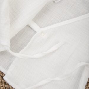 Пижама летняя для новорожденного Швейная Династия "Муслин",молоко,лето 11