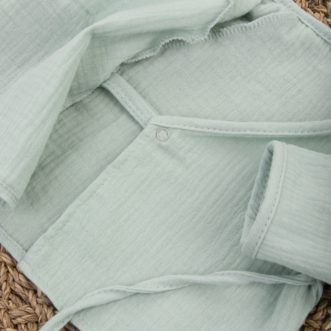 Пижама летняя для новорожденного Швейная Династия "Муслин",полынь,лето 5