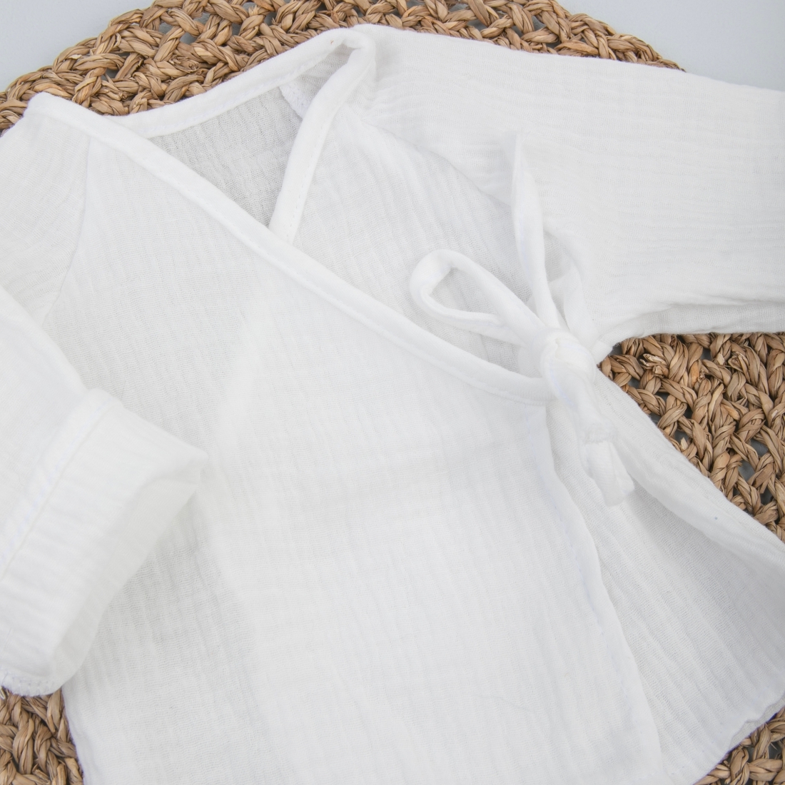 Пижама летняя для новорожденного Швейная Династия "Муслин",молоко,лето 4