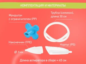 Аспиратор назальный Roxy Kids с мягким наконечником в футляре 13