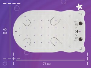 Коврик резиновый для ванны Roxy Kids антискользящий 76x45см 21