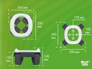 Горшок дорожный Roxy Kids HandyPotty 3в1 30