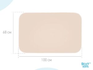 kleenka_podkladnaya_detskaya_s_pvh_pokrytiem_2_f97b9aa576 Клеёнка подкладная Roxy Kids с ПВХ покрытием окантована тесьмой 68х100 см 9