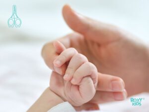 Маникюрные ножницы Roxy Kids для новорожденных с прорезиненными ручками 12