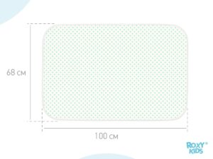 Клеёнка-наматрасник Roxy Kids с резинками-держателями 68х100 см 10