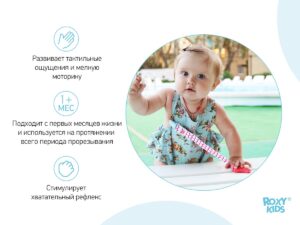 Прорезыватель Roxy Kids на держателе клубничка 13