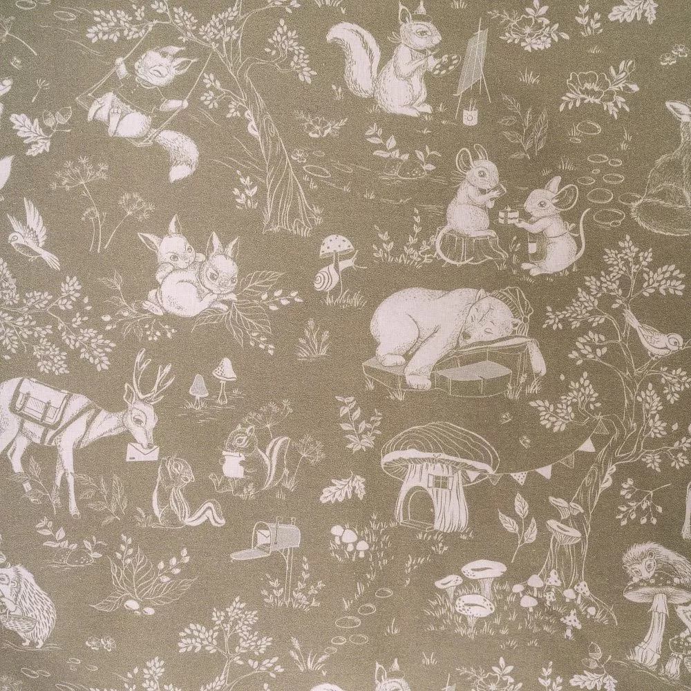 Набор Lappetti для овальной и круглой кроватки 6 предметов Лесная симфония 8