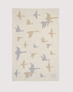 Плед детский Loomknits Экрю птицы LW5051 5