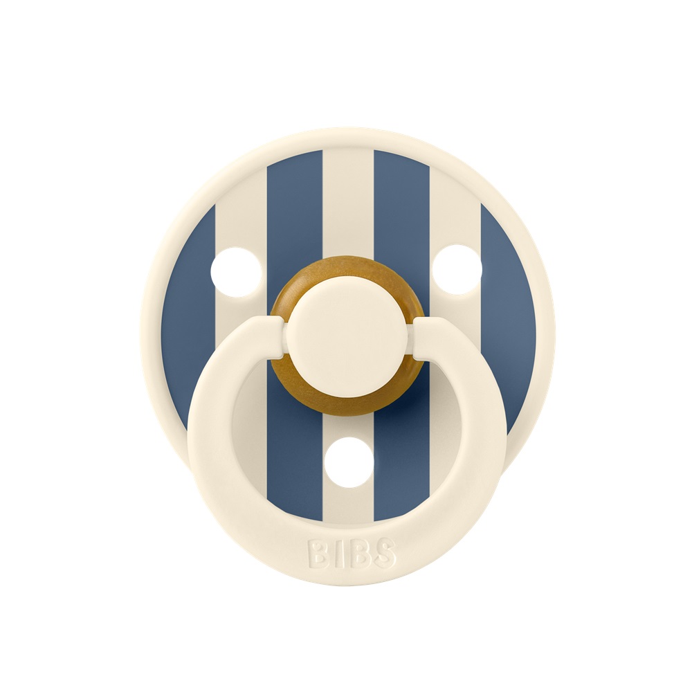 20016280_5BIBS_Studio_COLOUR_Rnd_Latex_S2_Block_Ivory_SteelBlue_2 (1) Пустышка латексная BIBS Studio Colour - Block, 6+ мес 1