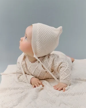 Плед детский Loomknits Экрю ажурный LW5048 7