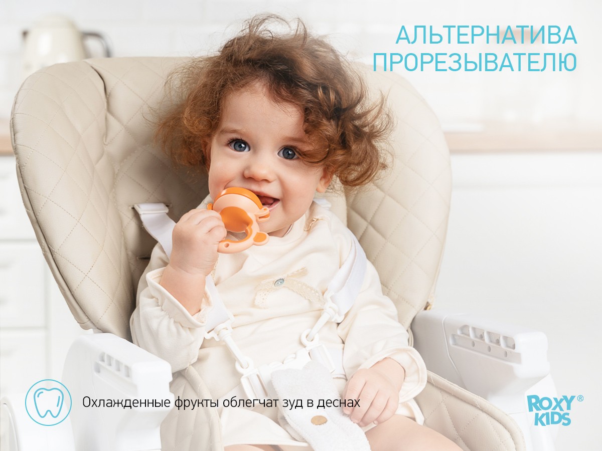 nibler_monkey_orange_1c9377921c Ниблер Roxy Kids для прикорма с силиконовой сеточкой Monkey 5