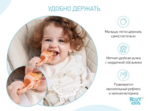 nibler_monkey_orange_4eb3750d5b Ниблер Roxy Kids для прикорма с силиконовой сеточкой Monkey 10
