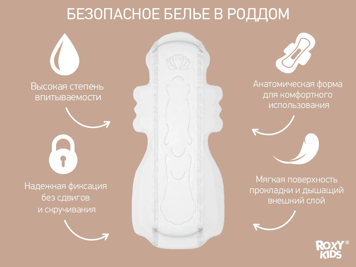 postpartum_pads_extra_41_17d78f2ec7 Прокладки Roxy Kids послеродовые EXTRA PLUS с бортиками и крылышками 41см, 10шт. 3