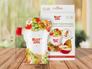 Пакеты Roxy Kids для хранения фруктового пюре 5 шт., с ложечкой 12