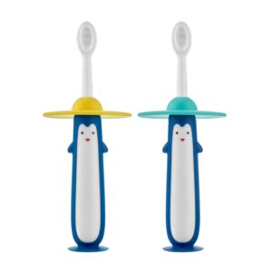 Зубная щетка для детей Roxy Kids Пингвин ультрамягкая 10000 щетинок, 2шт. 12