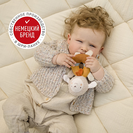 Мягкая погремушка-кольцо FEHN Овечка 4