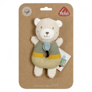 Мягкая погремушка-кольцо FEHN Мишка 12