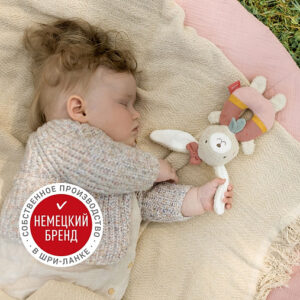 Мягкая погремушка-кольцо FEHN Зайка 9