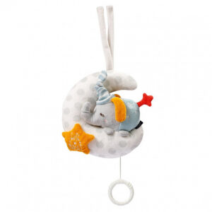 Музыкальная игрушка-подвеска FEHN Слоник на луне, светящаяся в темноте 6
