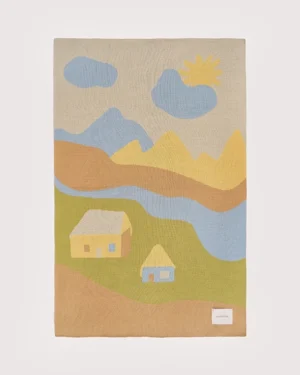 Плед детский Loomknits Мультиколор домики 4