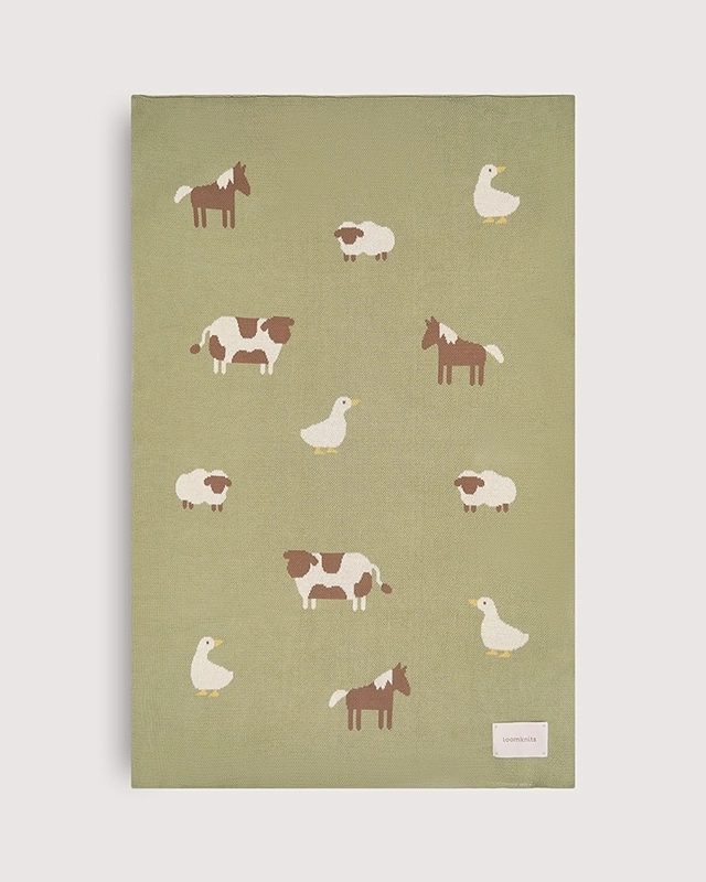 1 (34) Плед детский Loomknits 80Х120 Мультиколор ферма LW5267 1