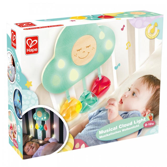 Погремушка подвесная Hape "Музыкальное облако" 7