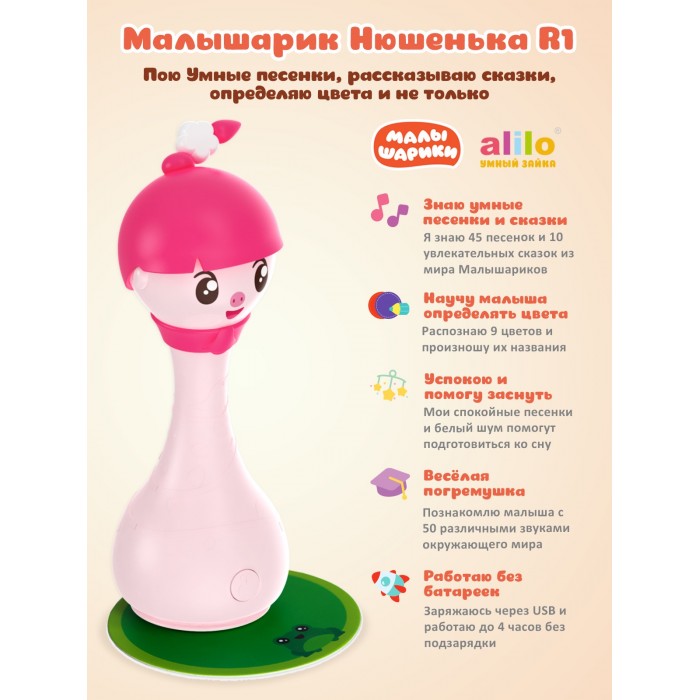 1054955_2424468 Интерактивная музыкальная игрушка alilo Малышарики. Модель Нюшенька R1. 3