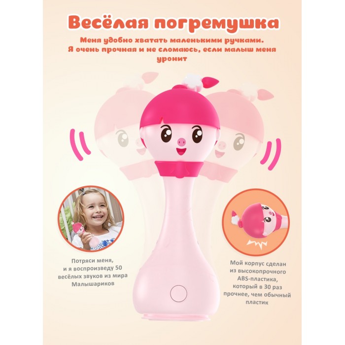 1054955_2438893 Интерактивная музыкальная игрушка alilo Малышарики. Модель Нюшенька R1. 5