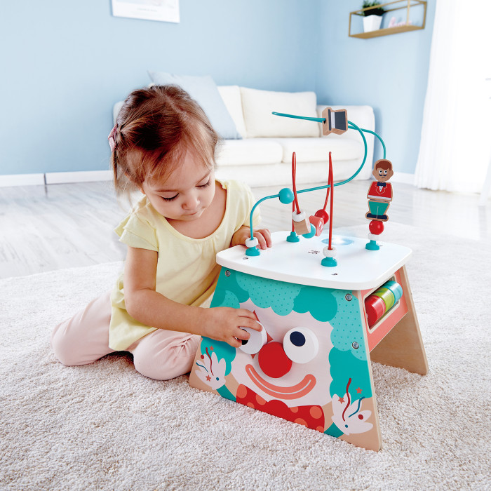 Развивающий куб Hape "Цирк" лабиринт, счеты, подсветка 9