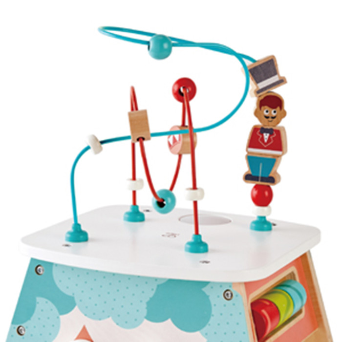 Развивающий куб Hape "Цирк" лабиринт, счеты, подсветка 6